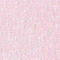 Miyuki rocailles Perlen 8/0 - Transparent pale pink ab 8-265